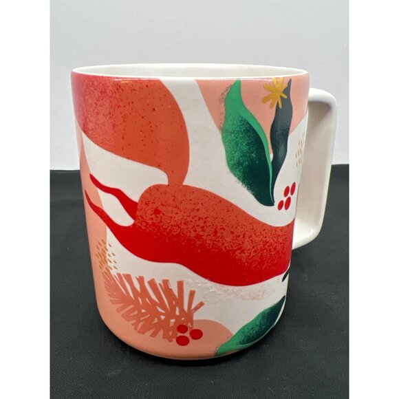 Starbucks Pink Fox Design Ceramic Coffee Mug - Picture 2 of 8